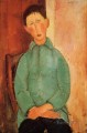 niño con camisa azul Amedeo Modigliani